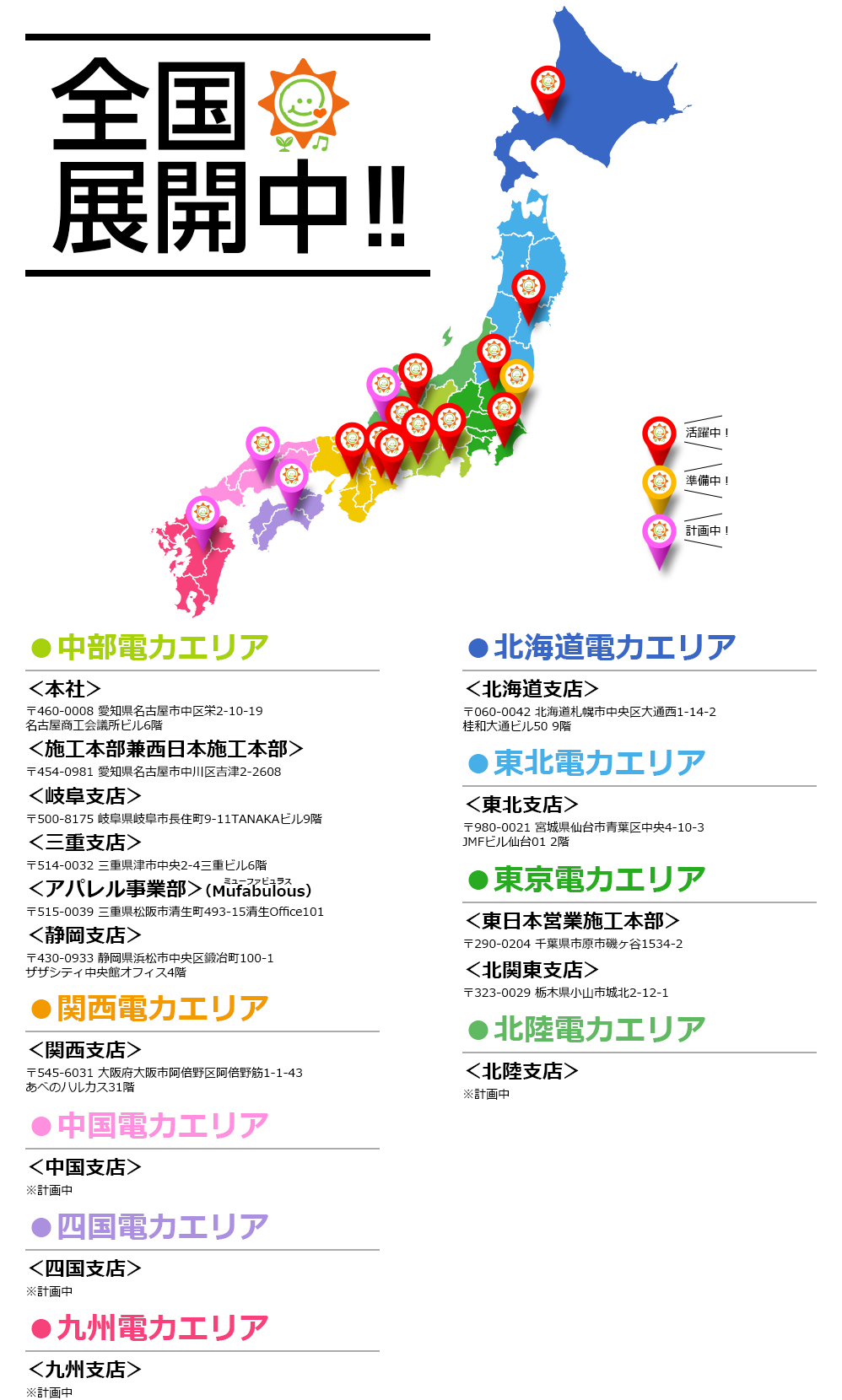 株式会社エコスマイル 全国展開中!